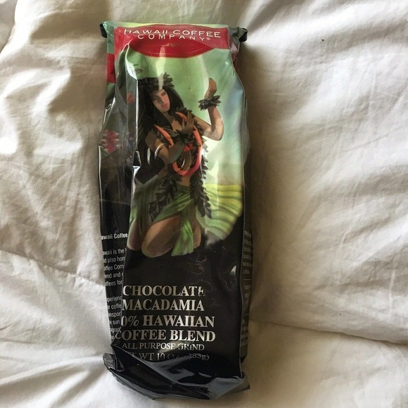 Hawaii Coffee Company Chocolate Macadmaia Nut 100% Hawaiian Coffee Blend 10oz